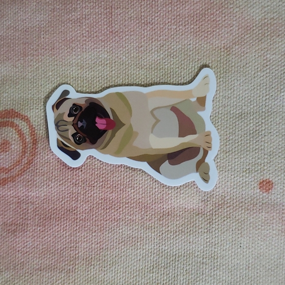 (B) Pug Dog Sticker Doggie Dog Mom Puppy - Picture 3 of 3